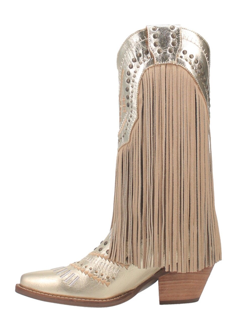 DINGO | Gypsy Studded Fringe Cowboy Boots - Picture 8 of 10